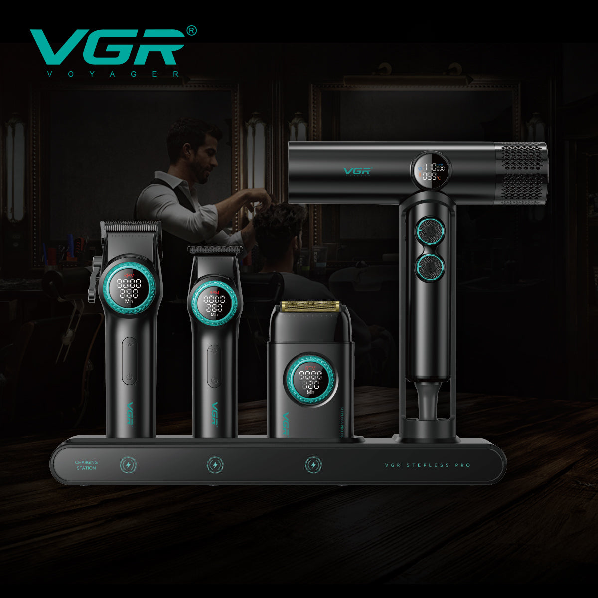 VGR STEPLESS PRO 4 IN 1 black
